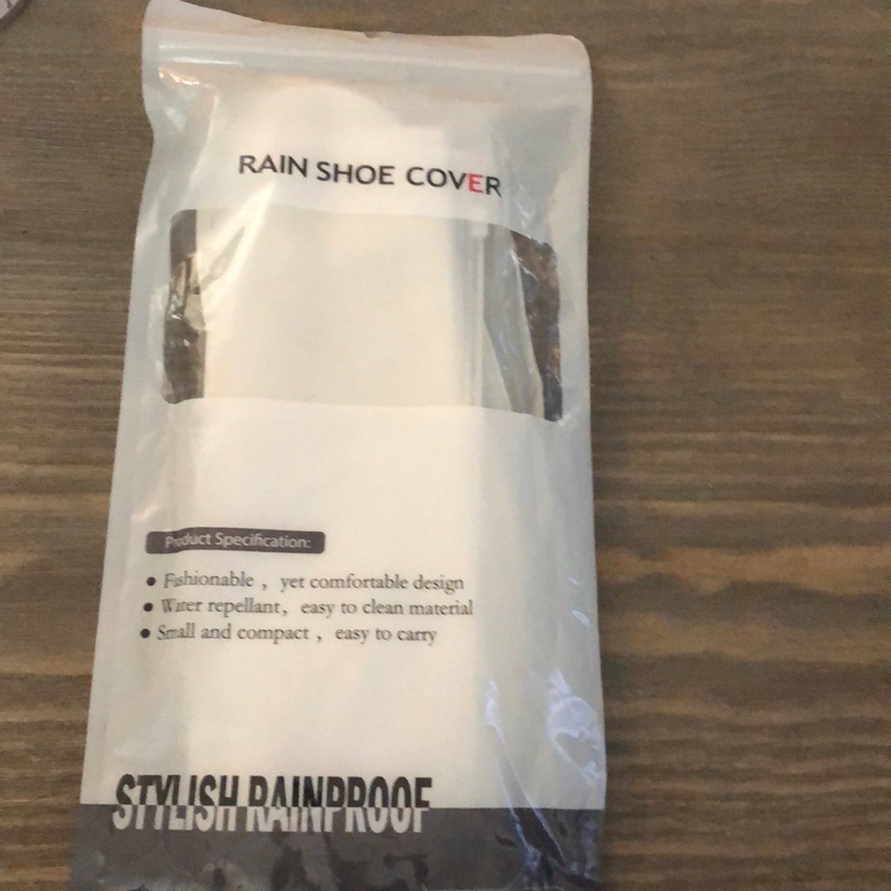Rain shoe cover new in bag